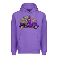 Purple mardi gras truck Premium Hoodie - Jasminsmagicworld