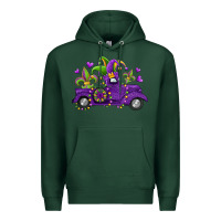 Sports Green mardi gras truck Premium Hoodie - Jasminsmagicworld