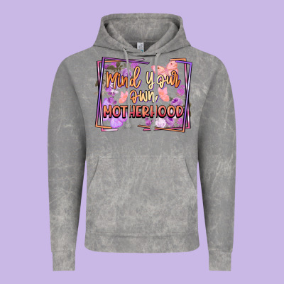 Mind Your Motherhood Vintage Hoodie Designed By Fadigitalartstudio