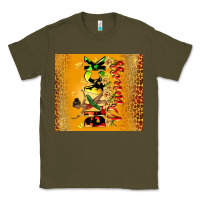 Army Green black princess Classic Tee - CowGirlArtShop