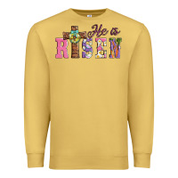 Antique Gold easter he ıs risen Premium Sweatshirt - AdoDesignShop