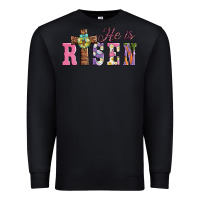 Black easter he ıs risen Premium Sweatshirt - AdoDesignShop