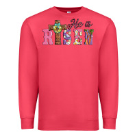 Cardinal easter he ıs risen Premium Sweatshirt - AdoDesignShop