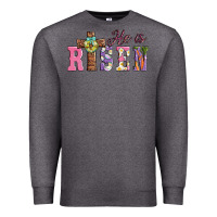 Charcoal Heather easter he ıs risen Premium Sweatshirt - AdoDesignShop