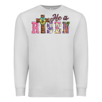 Dove Grey easter he ıs risen Premium Sweatshirt - AdoDesignShop