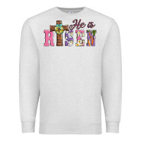 Oatmeal Heather easter he ıs risen Premium Sweatshirt - AdoDesignShop