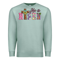 Seafoam easter he ıs risen Premium Sweatshirt - AdoDesignShop