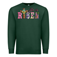 Sports Green easter he ıs risen Premium Sweatshirt - AdoDesignShop