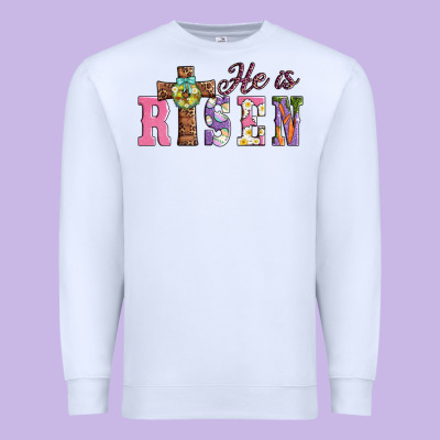 Easter He ıs Risen Premium Sweatshirt Designed By Adodesignshop