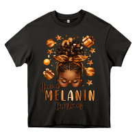Asphalt have a melanin christmas afro messy bun Heavy Core Tee - texasbilliewilder