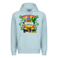 Blue Mist st. patricks day school bus Premium Hoodie - SublimationCraftShop