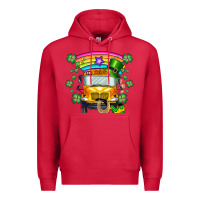 Cardinal st. patricks day school bus Premium Hoodie - SublimationCraftShop