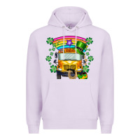 Lilac st. patricks day school bus Premium Hoodie - SublimationCraftShop