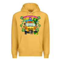 Mustard st. patricks day school bus Premium Hoodie - SublimationCraftShop