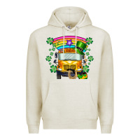 Oatmeal Heather st. patricks day school bus Premium Hoodie - SublimationCraftShop
