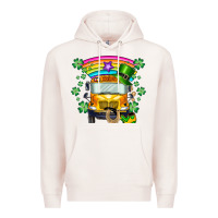 Pale Pink st. patricks day school bus Premium Hoodie - SublimationCraftShop