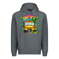 Rock st. patricks day school bus Premium Hoodie - SublimationCraftShop