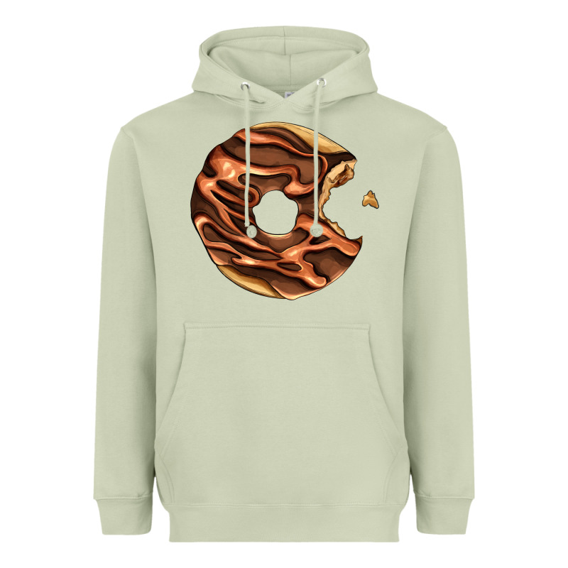 Chocolate Donut Heavyweight Hoodie by AdoDesignShop | Teevron