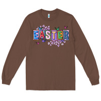 Chestnut easter with leopard Long Sleeve Tee - FaDigitalArtStudio