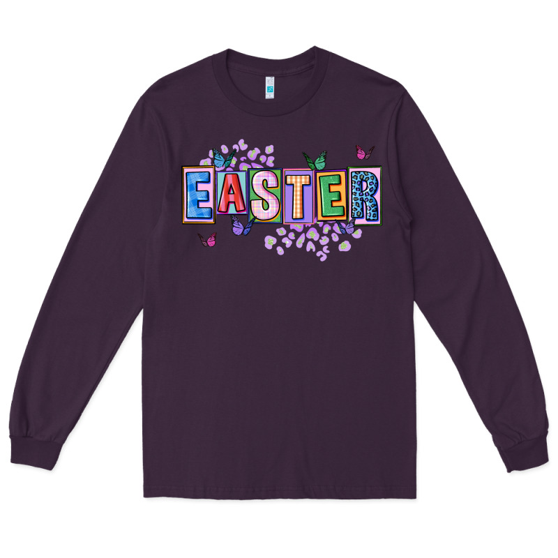 Easter With Leopard Long Sleeve Tee by FaDigitalArtStudio | Teevron