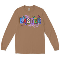 Toasted Coconut easter with leopard Long Sleeve Tee - FaDigitalArtStudio