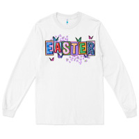 White easter with leopard Long Sleeve Tee - FaDigitalArtStudio