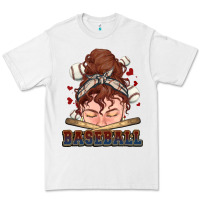 White Messy bun Baseball Premium Tee - HowdyJamesFarm