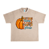 French Oak Autumn leaves and pumpkin please Urban Heavy Tee - RanaPortraitStore