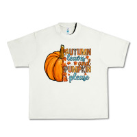 Pistachio Autumn leaves and pumpkin please Urban Heavy Tee - RanaPortraitStore