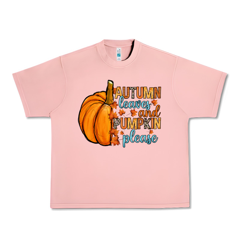 Autumn Leaves And Pumpkin Please Urban Heavy Tee by RanaPortraitStore | Teevron