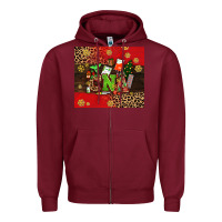 Burgundy cna christmas Zipper Hoodie - AdoDesignShop