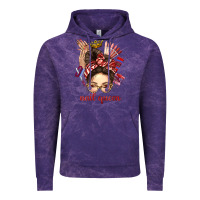 Cloud Purple nail queen messy bun with crown bbs Vintage Hoodie - BundleAndBundleShop