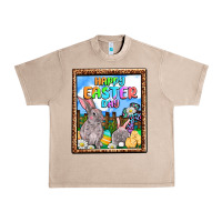 French Oak Happy Easter Day Urban Heavy Tee - OliviaCreatesArt