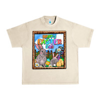 Sandshell Happy Easter Day Urban Heavy Tee - OliviaCreatesArt
