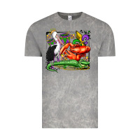 Cloud Rock mardi gras pelican crawfish crocodile Vintage Tee - OliviaCreatesArt
