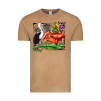 Vintage Camel mardi gras pelican crawfish crocodile Vintage Tee - OliviaCreatesArt