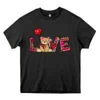 Asphalt valentines day tedybear love Heavy Core Tee - RanaPortraitStore