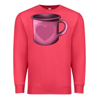 Cardinal Valentine's Day heart mug Premium Sweatshirt - AdoDesignShop