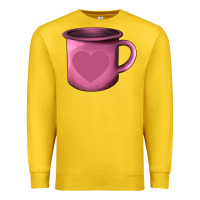 Lemon Valentine's Day heart mug Premium Sweatshirt - AdoDesignShop