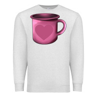 Oatmeal Heather Valentine's Day heart mug Premium Sweatshirt - AdoDesignShop