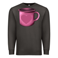 Smoke Valentine's Day heart mug Premium Sweatshirt - AdoDesignShop