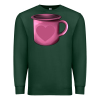 Sports Green Valentine's Day heart mug Premium Sweatshirt - AdoDesignShop