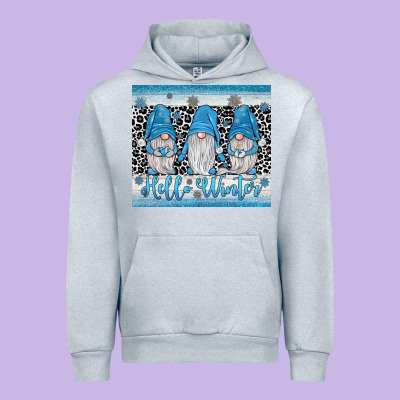 Hello Winter Gnome Urban Hoodie Designed By Jahusdesignshop