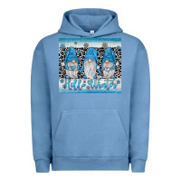 Pigment Pebble Blue hello winter gnome Urban Hoodie - JahusDesignShop