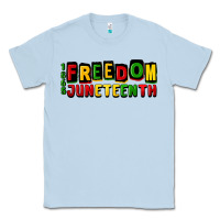 Dusty Blue freedom juneteenth Classic Tee - CowGirlArtShop
