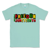 Seafoam freedom juneteenth Classic Tee - CowGirlArtShop