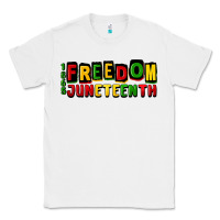 White freedom juneteenth Classic Tee - CowGirlArtShop