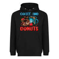 Black coffee and donuts Heavyweight Hoodie - AdoDesignShop