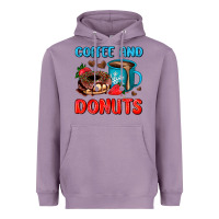 Lavender coffee and donuts Heavyweight Hoodie - AdoDesignShop