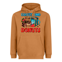 Coffee And Donuts Heavyweight Hoodie | Teevron